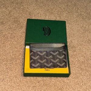 Goyard Gray and Black Card Holder